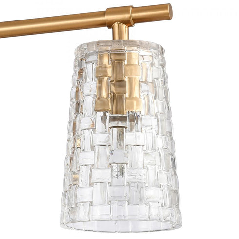 Elk Lightweave 22 Inch Wide 3 Light Vanity Light in Satin Brass Model: 82172/3