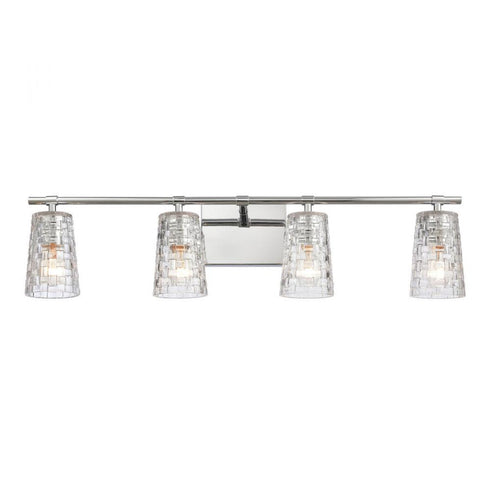 Elk Lightweave 32 Inch Wide 4 Light Vanity Light in Polished Nickel Model: 82183/4