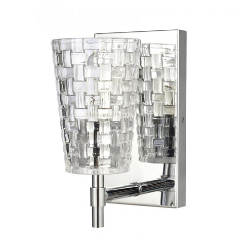 Elk Lightweave 4.75 Inch Wide 1 Light Vanity Light in Polished Nickel Model: 82180/1