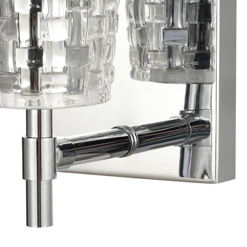 Elk Lightweave 4.75 Inch Wide 1 Light Vanity Light in Polished Nickel Model: 82180/1
