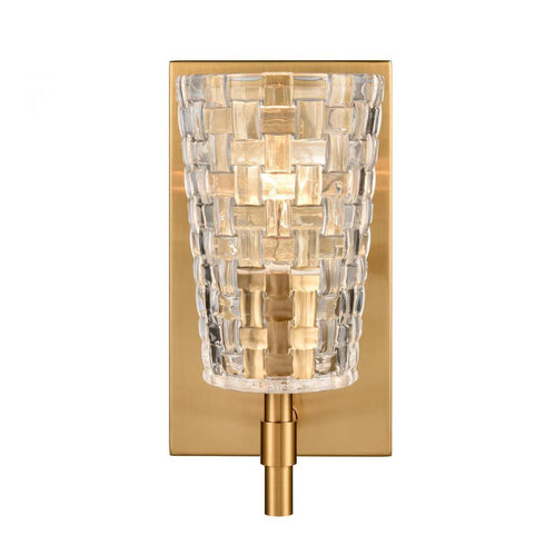 Elk Lightweave 4.75 Inch Wide 1 Light Vanity Light in Satin Brass Model: 82170/1