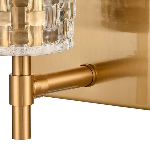Elk Lightweave 4.75 Inch Wide 1 Light Vanity Light in Satin Brass Model: 82170/1