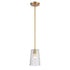 Elk Lightweave 5.5 Inch Wide 1 Light Mini Pendant in Satin Brass Model: 82175/1