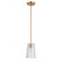Elk Lightweave 5.5 Inch Wide 1 Light Mini Pendant in Satin Brass Model: 82175/1