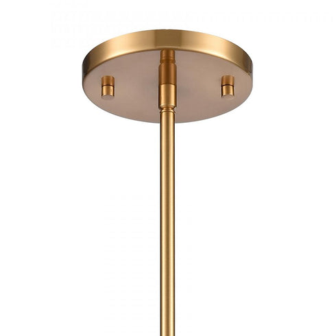 Elk Lightweave 5.5 Inch Wide 1 Light Mini Pendant in Satin Brass Model: 82175/1