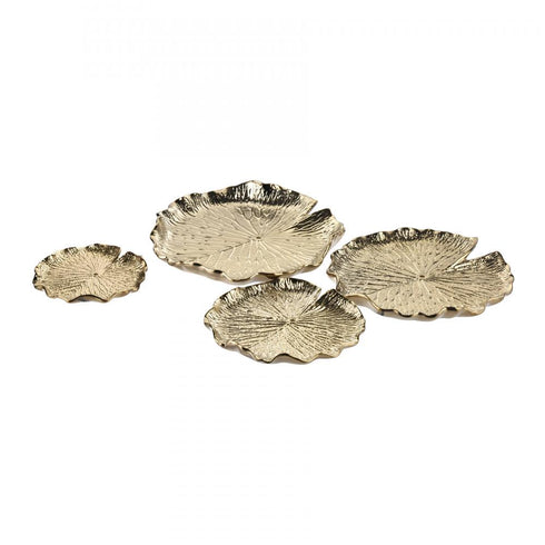 Elk Lilypad Bowl Set of 4 in Gold Model: H0017-10427/S4
