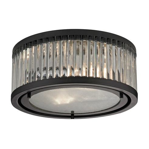 Elk Linden Manor FLUSH MOUNT in Oil Rubbed Bronze Finish Model: 46132/2