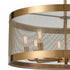 Elk Line in the Sand PENDANT in Satin Brass Finish Model: D4333