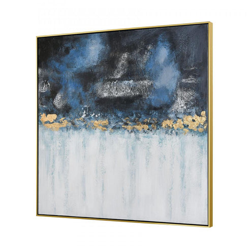 Elk Living Blues WALL ART in Blue Finish Model: S0016-8136