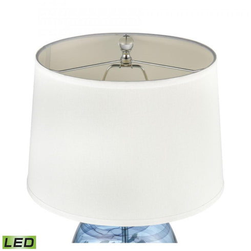 Elk Livingstone 25 Inch High 1 Light Table Lamp in Blue Includes LED Bulb Model: H0019-7999-LED