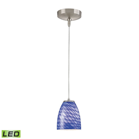 Elk Low Voltage MINI PENDANT in Blue Chrome Chrome Finish Model: PF1000/1-LED-BN-S