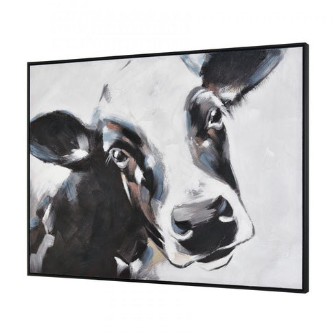 Elk Lucy the Cow WALL ART in White Finish Model: S0016-8146