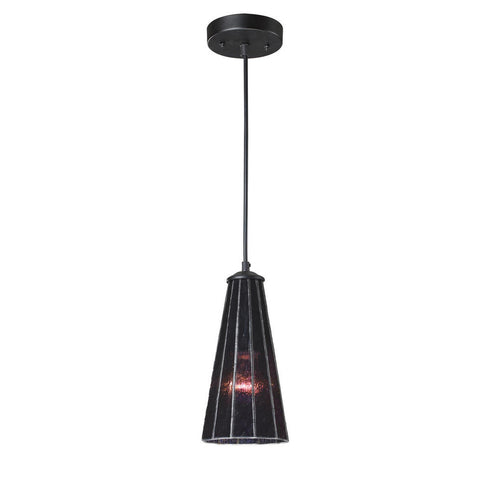 Elk Lumino 1 Light MINI PENDANT in Matte Black Purple Purple Finish Model: 70000-1TP