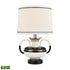 Elk Luxor Gardens 18 Inch High 1 Light Table Lamp in White Includes LED Bulb Model: H0019-7995-LED