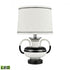 Elk Luxor Gardens 18 Inch High 1 Light Table Lamp in White Includes LED Bulb Model: H0019-7995-LED