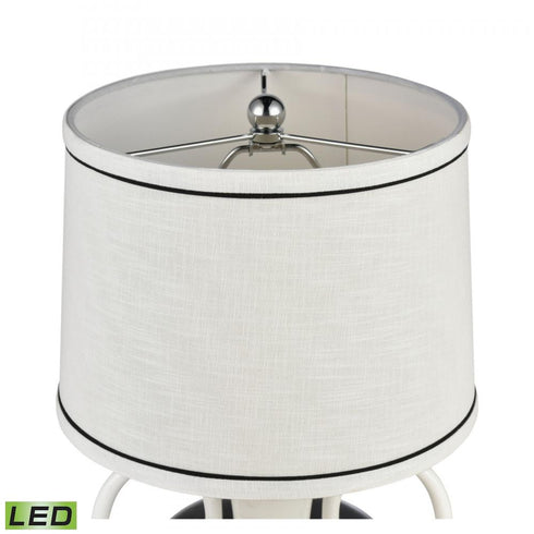 Elk Luxor Gardens 18 Inch High 1 Light Table Lamp in White Includes LED Bulb Model: H0019-7995-LED