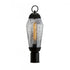 Elk Lyrids 20 Inch High 1 Light Outdoor Post Light in Matte Black Model: 1267-MB-IG