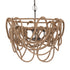 Elk Macon 4 Light PENDANT in Natural Rope Aged Pewter Aged Pewter Finish Model: D4734