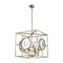 Elk Magnitude 4 Light CHANDELIER in Silver Leaf Mirror Mirror Finish Model: D4127