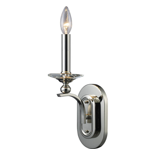 Elk Mansfield 1 Light SCONCE in Polished Nickel Finish Model: 11080/1