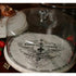 Elk Marble Patisserie Cloche and Marble Stand in Gold Writing Base Model: MP001-BASE