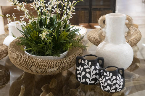 Elk Maria Vase Small (2 pack) (2 pack) in Black Finish Model: S0017-10052