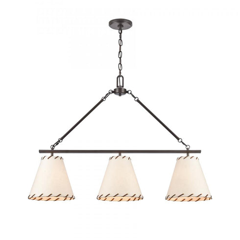 Elk Marion 36 Inch Wide 3 Light Chandelier in Oil Rubbed Bronze Model: 90272/3