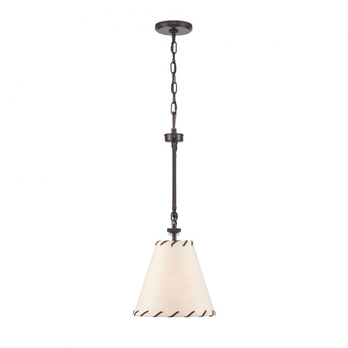 Elk Marion 9 Inch Wide 1 Light Pendant in Oil Rubbed Bronze Model: 90271/1