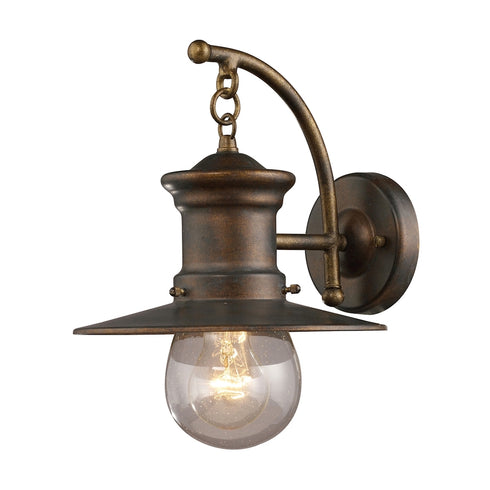 Elk Maritime EXTERIOR WALL SCONCE in Hazelnut Bronze Finish Model: 42006/1