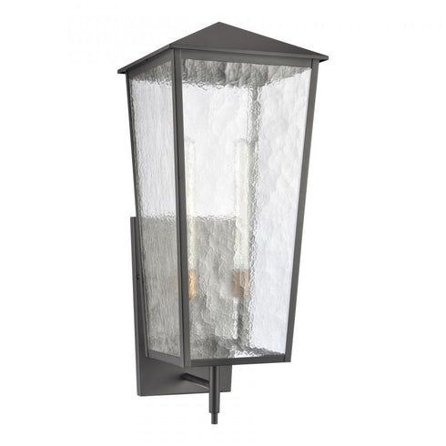 Elk Marquis 32 Inch High 2 Light Outdoor Sconce Matte Black Model: 89473/2