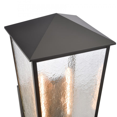 Elk Marquis 32 Inch High 2 Light Outdoor Sconce Matte Black Model: 89473/2