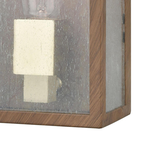 Elk McKenzie 1 Light SCONCE in Dark Wood Print Brushed Brass Brushed Brass Finish Model: 47130/1