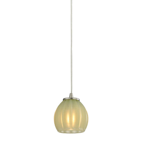 Elk Melony 1 Light PENDANT in Satin Nickel Finish Model: 10421/1JD