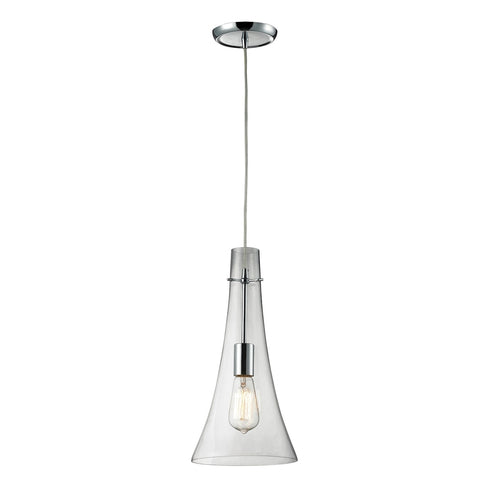 Elk Menlow Park 1 Light PENDANT in Polished Chrome Finish Model: 60055-1