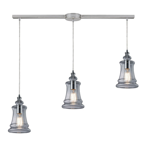 Elk Menlow Park 3 Light MINI PENDANT in Polished Chrome Finish Model: 60052-3L