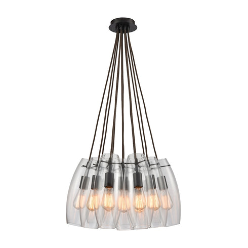 Elk Menlow Park MINI PENDANT in Oil Rubbed Bronze Finish Model: 60044-12SR