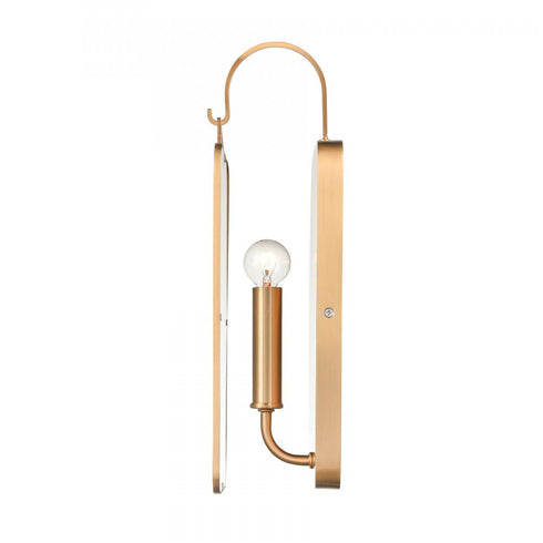 Elk Merge 15 Inch High 1 Light Sconce Satin Brass in Gold Finish Model: 63164/1