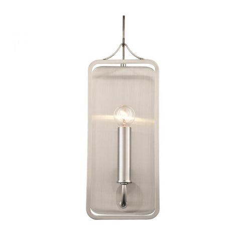 Elk Merge 15 Inch High 1 Light Sconce Satin Nickel in Chrome Finish Model: 63174/1