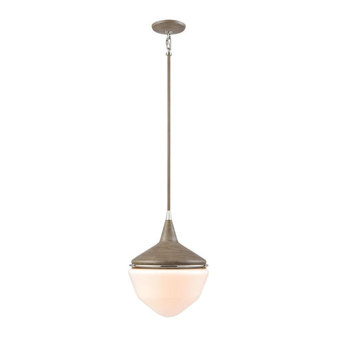 Elk Mid Century Schoolhouse MINI PENDANT in Pecan Finish Model: 69275/1
