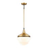 Elk Mid Century Schoolhouse MINI PENDANT in Satin Brass Finish Model: 69384/1