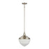 Elk Mid Century Schoolhouse MINI PENDANT in Satin Nickel Finish Model: 69285/1
