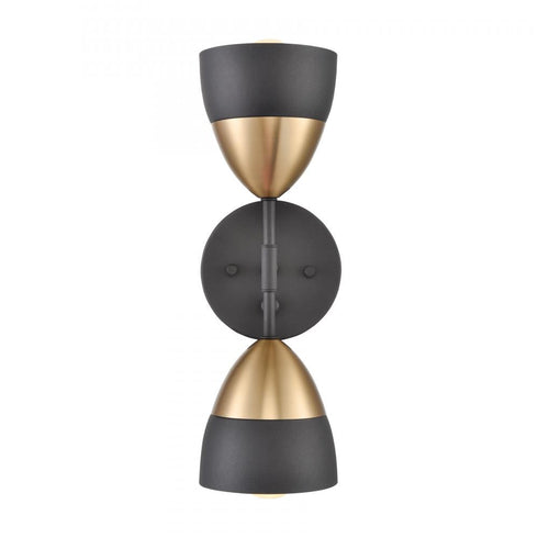 Elk Milla 14'' High 2 Light Sconce Charcoal Model: 52223/2