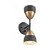 Elk Milla 14 Inch High 2 Light Sconce Charcoal Black Model: 52223/2