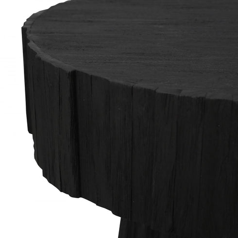 Elk Minato Accent Table in Shou Sugi Ban Model: H0075-10250