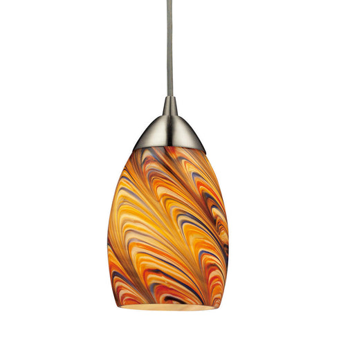 Elk Mini Vortex MINI PENDANT in Satin Nickel Finish Model: 10089/1RV
