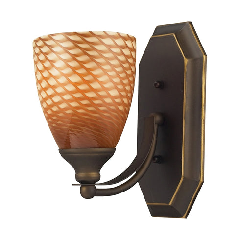 Elk Mix and Match Vanity VANITY LIGHT in Aged Bronze Finish Model: 570-1B-C