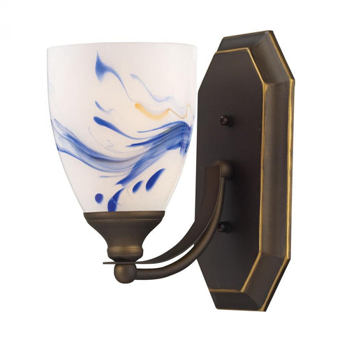 Elk Mix and Match Vanity VANITY LIGHT in Aged Bronze Finish Model: 570-1B-MT
