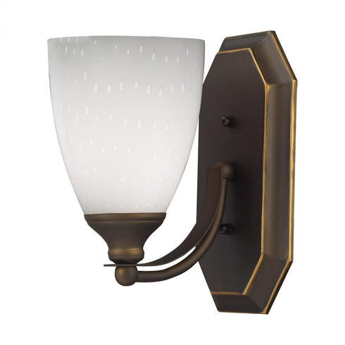 Elk Mix and Match Vanity VANITY LIGHT in Aged Bronze Finish Model: 570-1B-WH