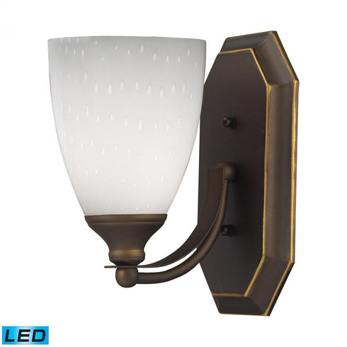 Elk Mix and Match Vanity VANITY LIGHT in Aged Bronze Finish Model: 570-1B-WH-LED