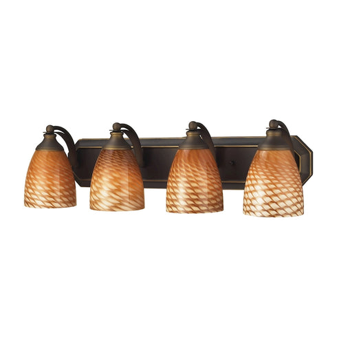 Elk Mix and Match Vanity VANITY LIGHT in Aged Bronze Finish Model: 570-4B-C